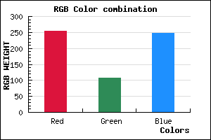 rgb background color #FF6CF7 mixer