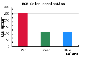 rgb background color #FF6D6C mixer