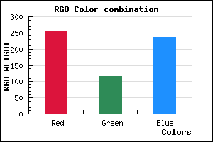 rgb background color #FF73EC mixer
