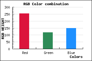 rgb background color #FF7795 mixer