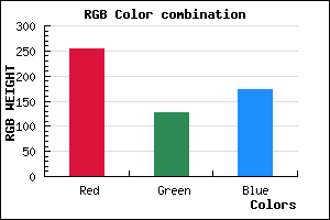rgb background color #FF7EAC mixer