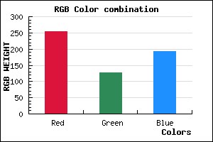 rgb background color #FF7EC0 mixer