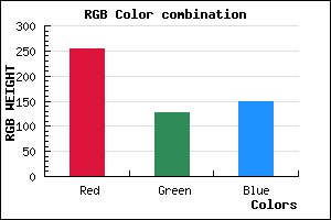 rgb background color #FF7F94 mixer