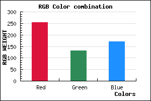 rgb background color #FF83AB mixer