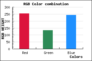 rgb background color #FF86F4 mixer