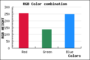 rgb background color #FF88F7 mixer