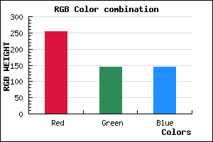 rgb background color #FF9091 mixer