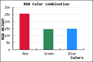 rgb background color #FF9092 mixer