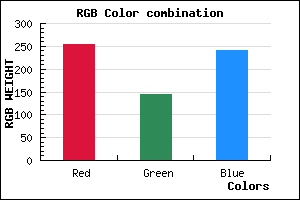 rgb background color #FF90F1 mixer