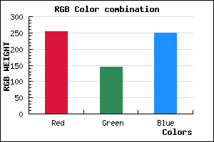 rgb background color #FF90F9 mixer