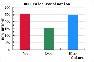 rgb background color #FF98F6 mixer