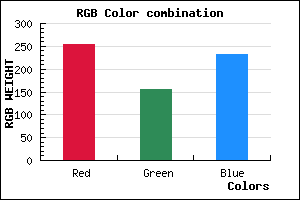 rgb background color #FF9BE9 mixer