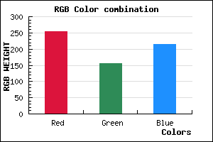 rgb background color #FF9CD7 mixer