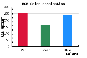 rgb background color #FFA2ED mixer