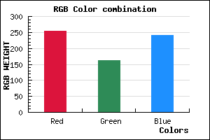 rgb background color #FFA2F1 mixer