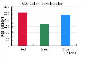 rgb background color #FFA6EC mixer