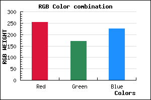 rgb background color #FFABE1 mixer