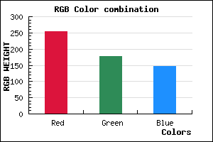 rgb background color #FFB193 mixer