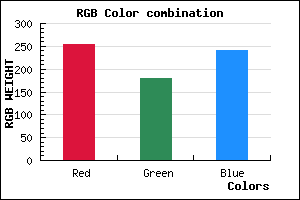 rgb background color #FFB4F1 mixer