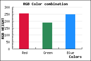 rgb background color #FFBCF7 mixer