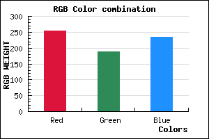 rgb background color #FFBDEB mixer