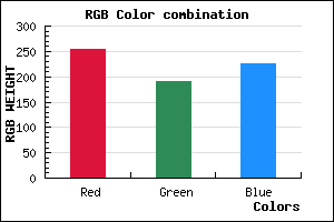 rgb background color #FFBEE2 mixer