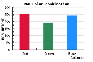 rgb background color #FFBEF1 mixer