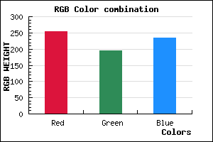 rgb background color #FFC3EA mixer
