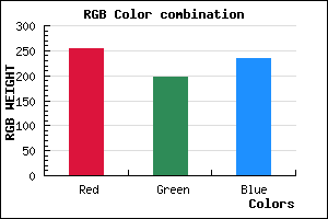 rgb background color #FFC5EA mixer