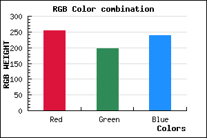 rgb background color #FFC5EE mixer