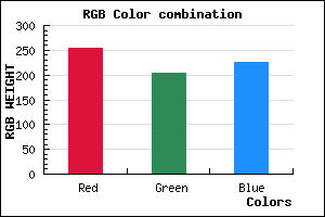 rgb background color #FFCBE1 mixer