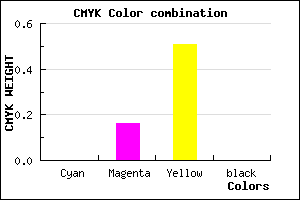 #FFD67E color CMYK mixer