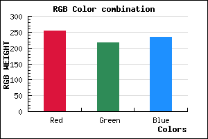 rgb background color #FFD8EB mixer