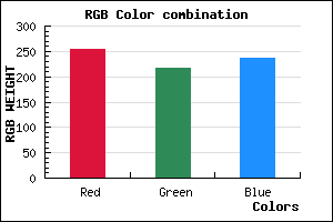 rgb background color #FFD8EC mixer