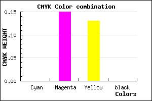 #FFDADF color CMYK mixer