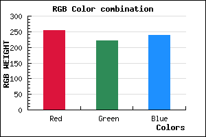 rgb background color #FFDEEF mixer