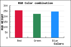 rgb background color #FFDEF2 mixer