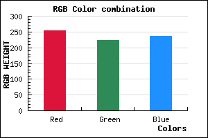 rgb background color #FFDFEC mixer