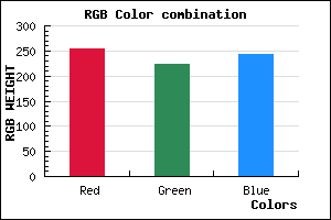 rgb background color #FFE0F4 mixer