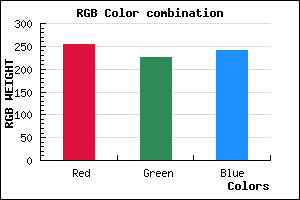 rgb background color #FFE2F0 mixer