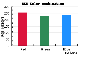 rgb background color #FFE3ED mixer