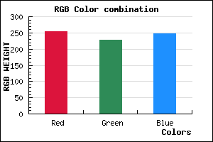 rgb background color #FFE3F7 mixer