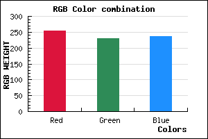 rgb background color #FFE5EC mixer