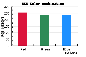 rgb background color #FFEDED mixer