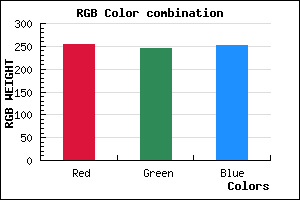 rgb background color #FFF5FC mixer