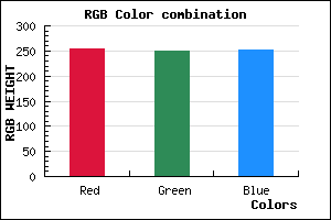 rgb background color #FFF9FB mixer
