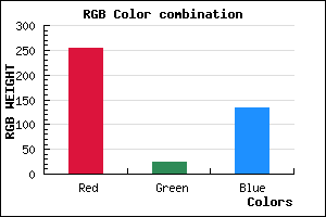 rgb background color #FF1985 mixer