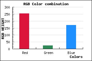rgb background color #FF19AB mixer