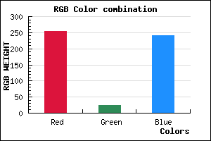 rgb background color #FF19F1 mixer