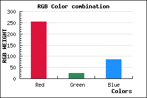 rgb background color #FF1955 mixer